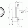 DIAL GAUGE 50MM TRAVEL X 0.01MM - CLOCKWISE (LMH127) - Image 2