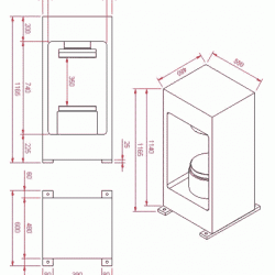 3000KN COMPRESSION MACHINE FRAME WITH PUMP (LCT970)