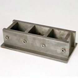 STEEL CUBE MOULD 40MM, 3 GANG (LCN115)