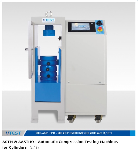 ASTM & AASTHO - Automatic Compression Testing Machines for Cylinders (UTC-4601.FPR)