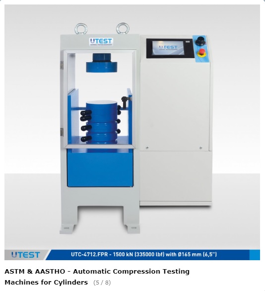 ASTM & AASTHO - Automatic Compression Testing Machines for Cylinders (UTC-4601.FPR) - Image 6