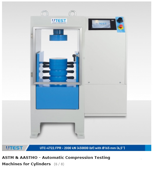 ASTM & AASTHO - Automatic Compression Testing Machines for Cylinders (UTC-4601.FPR) - Image 7