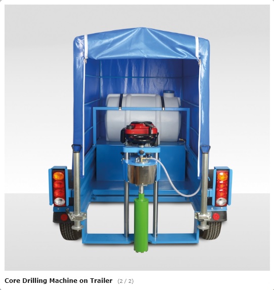 Core Drilling Machine on Trailer (UTAS-2105) - Material Testing ...